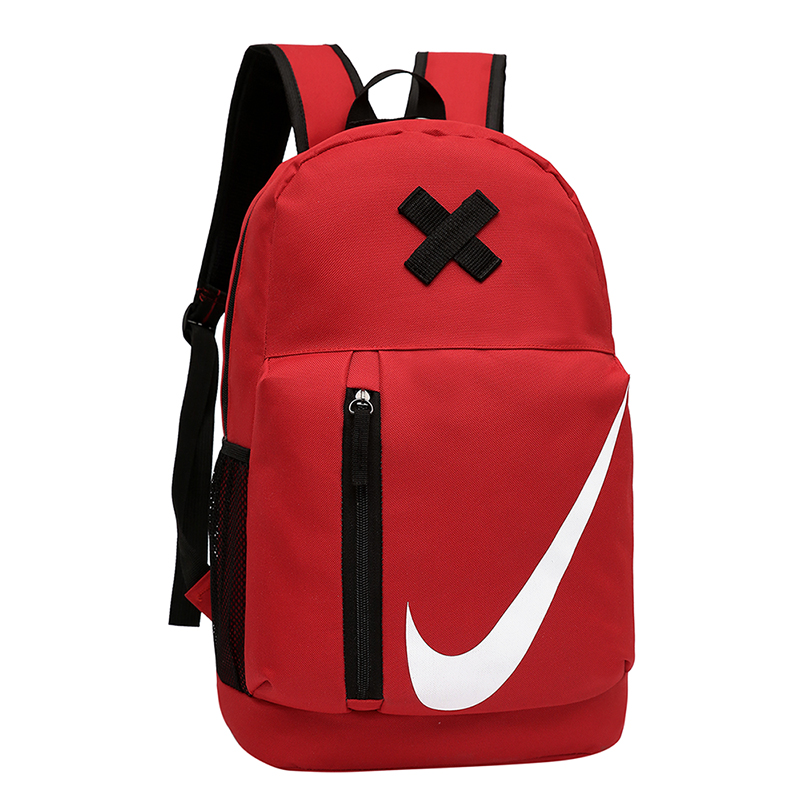 Nike White Swoosh Logo Backpack Red Black
